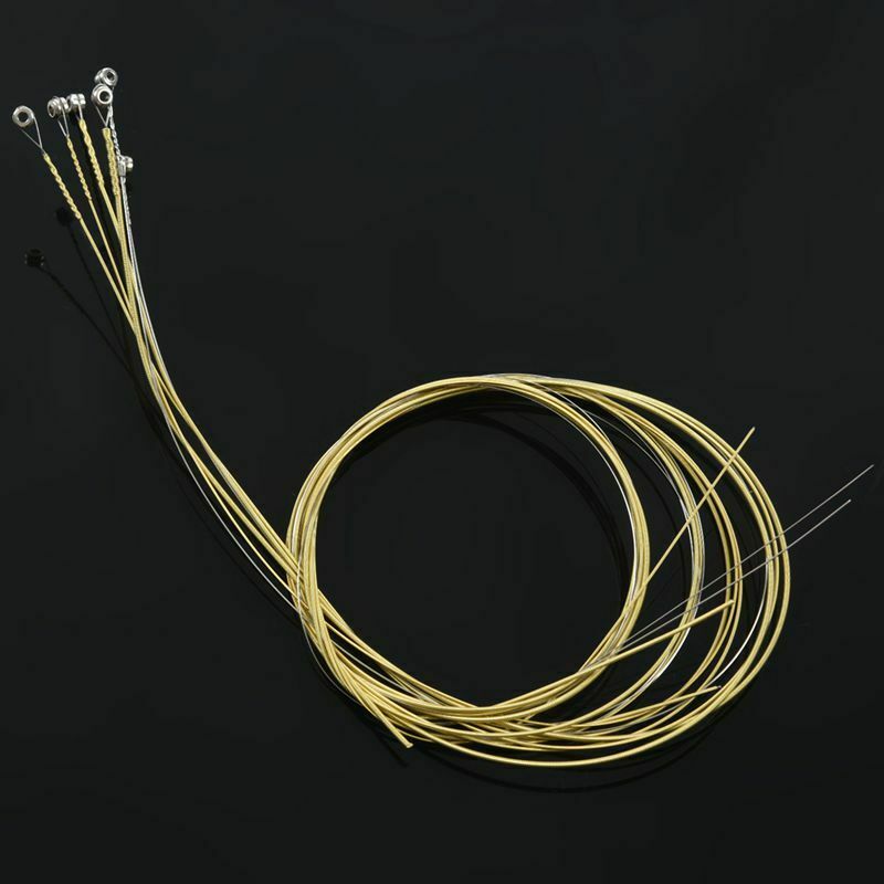 Replacement 6 Pcs A406 Steel Strings Set for Acoustic Guitar