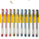 60 Colors Gel Pens Set Refills Gel Ink Pen Metallic Pastel Neon Glitter Ske