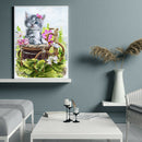 Cat 5D DIY Full Round Drill Diamond Painting Rhinestone Cross Stitch (B930)