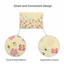 Floral Printed Festival Letter Size Poly Envelopes Document Organizer Bookl