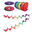 Foldable Rainbow Spiral Windmill Wind Spinner Camping Tent Home Garden Decor LJ