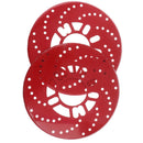 2x Aluminium Disc Brake Cover Vehicle Car Wheel Decorative Rotor Cross Drilledlj