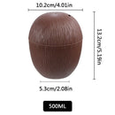 12Pcs Coconut Drink Cups With Flower Straws Fruit Shape Fun Drink Cups For