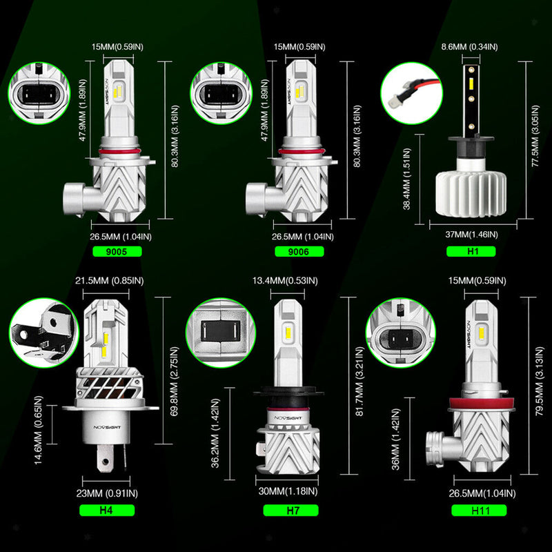 2pcs Super Bright Auto LED H4 Headlamp Headlight Car Driving Light 20W/Bulb