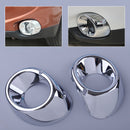 Front Fog Lamp Cover Trim Fit for Mitsubishi Outlander 2013 2014 Chrome