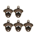 5X retro beer bottle opener wall-mounted red bronze soda beer wine bottle o