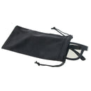 Black Soft Microfiber Drawstring Cleaning and Storage Pouch Bag for Sunglasses