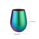 Stainless Steel Wine Glass Coffee Tea Mug Beer Tumbler Milk Drinking Cup 500ml
