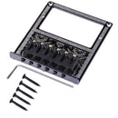 Black Square 6-String Electric Guitar Bridge Guitar Parts Accessories