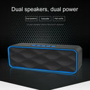 Mini Bluetooth Speaker Portable Column Bass Subwoofer Support Fm Radio Aux