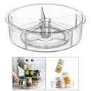 Lazy Susan Turntable Storage Container, Plastic Clear Lazy Susan Cabinet