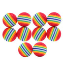 10pcs Rainbow Ball Pet Cat Kitten Soft Play Tennis Balls Activity Fun Chew Toys