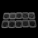10PCS Transparent Standard  SDHC Memory Card Case Holder Box Storage PlasticME