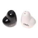 Heart-Shape Ceramic Mr. and Mrs. Salt Pepper Shakers Canister Set Wedding P