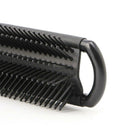 Portable Travel Folding Hair Brush With Mirror Compact Pocket Size Comb-Whi