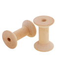 20pcs Wooden Empty Thread Spools Reels Bobbins For Sewing Ribbons 47mmx31mm