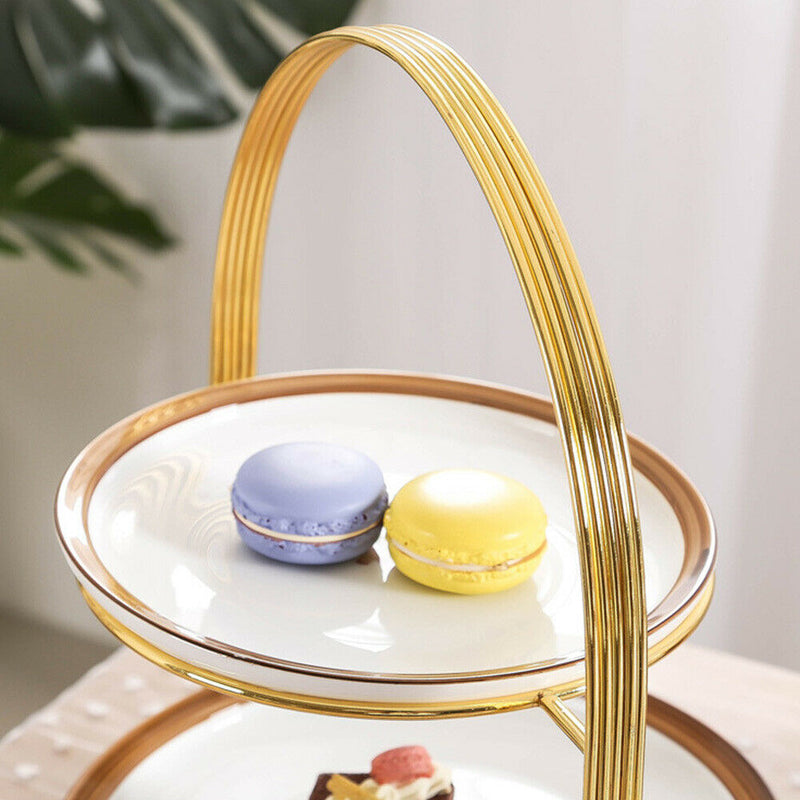 2 Tiers Easy Install Living Room Bowl Home Hotel Fruit Tray Storage Holder