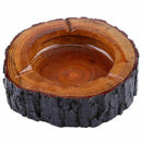 Round Natural Wood Ashtray Handmade Cigarette Cigar Tobacco Smoking Ash Tra