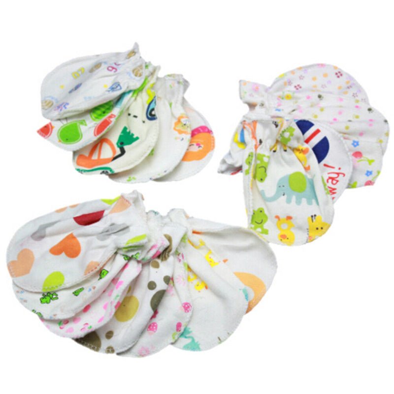 2Pairs Anti-Grasping Newborn Baby Girl/Boy Glove Infant Cotton Handguard3C OZ