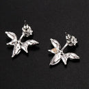 5X(3 Pairs Lotus Flower Earrings Jackets For Women Girls Simple Chic Ear S S2Y2)