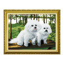 Stamped Dogs Dimensions Counted Cross Stitch Kits for Beginners Embroidery