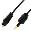 1.96Ft Toslink Male to Mini Plug 3.5mm Male Digital Optical SPDIF Audio Cabl_kz