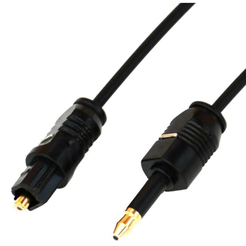 1.96Ft Toslink Male to Mini Plug 3.5mm Male Digital Optical SPDIF Audio Cabl_kz