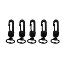 5x MagiDeal Rotatable Plastic Carabiners  Buckle Snap Clip Hook Keychain