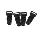 100pcs Womens Plastic Garter Belt Clips Hooks Suspender Clips Black & White