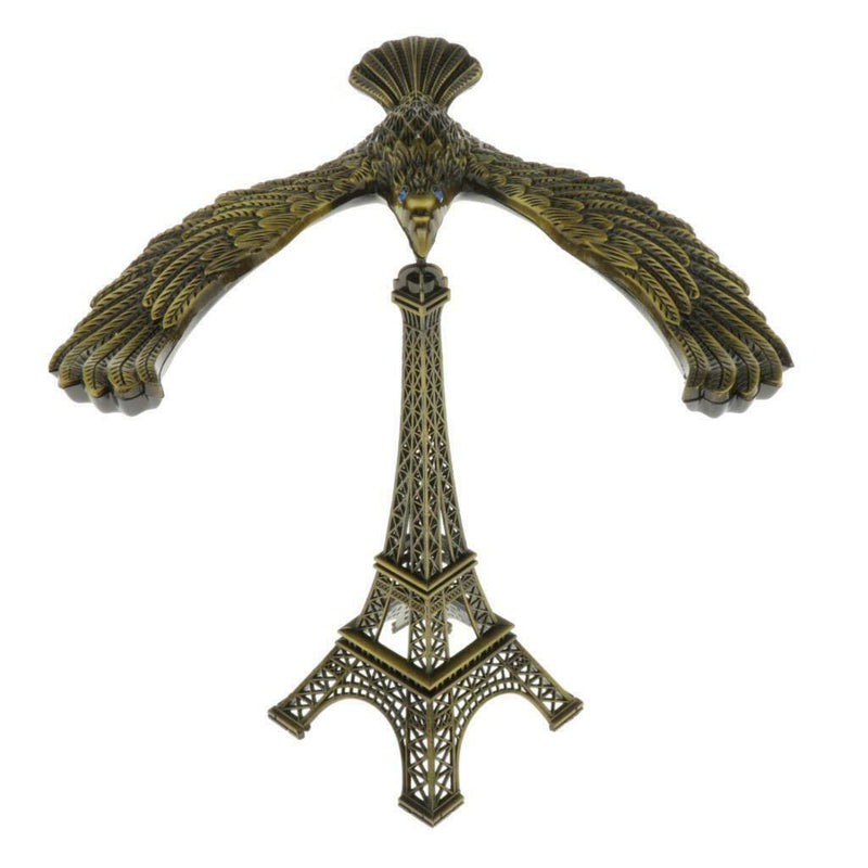 Creative Iron Tower Balance Eagle Statue Gift DIY Craft bronze 20cm