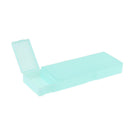 Translucent Green Mini Craft Pencil Container Stationery Case, Snap Closure
