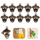 10 Piece Wall Mounted Beer Bottle Opener Bronze Soda Beer Wine Cap Opener w Q7O8