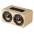 Fashion Style Wood Portable Wireless Bluetooth Speaker 3.5mm AUX Audio