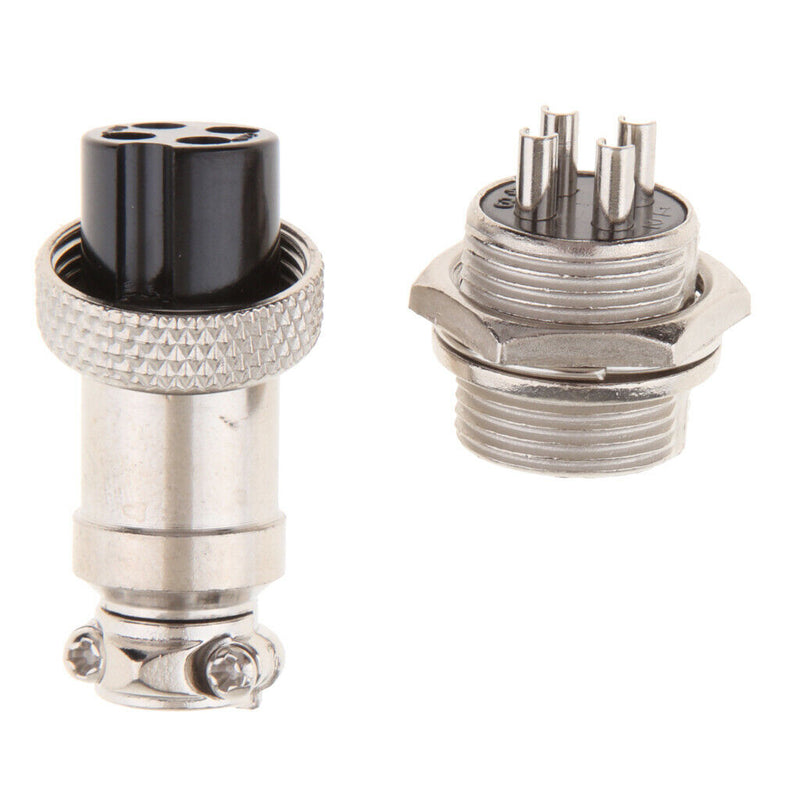 GX16 4 Pins Metal Waterproof Aviation Connector Plug & Socket