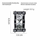 Punk Brooches Women Men Enamel Hourglass Pins Shirt Jacket Backpack Badges A