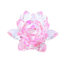 Buddhist Lotus Tealight Base Candlestick Candle Holder Fengshui Decor Pink