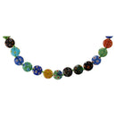 Millefiori Glass Lampwork Coin Beads Necklace HOT TRENDY Y1R8