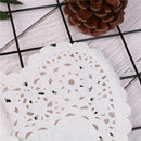 100pcs 5.5" Scrapbooking Hollowed Lace napkins doyleys placemat decoupage papM&E