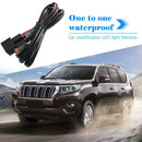 6.6ft Offroad LED Work Light Bar Wiring Loom Harness Relay Fuse Kit 40A 12V A