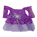 Dog Cat Bow Tutu Dress Lace Skirt Pet Dog Costume Dog Clothes (purple, XS)