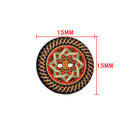 50x New Flower Picture Wood Buttons 2 Holes Mixed Color Apparel Sewing DIY Gifts