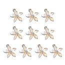 10 Pieces Cute Flower Charm Pendant Beads DIY Jewelry Findings Wedding Decor