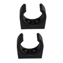 2x Boat Plastic Clips Holder Paddle Rod Holder Light Stowing Brackets Black