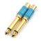 6.35mm 1/4 inch Male Mono TS to RCA Female Interconnect Audio Adapter Conve E3F4