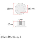 4 Pcs of Pack Guitar Tone Button Guitar Top Hat Knob for Electric Guitar