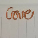 Love Paper Clips Metal Card File Note Clips for Office School Wedding Decor P8R4