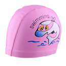 2x Kids Children Nylon Bathing Hat Swimming Cap Fabric Waterproof