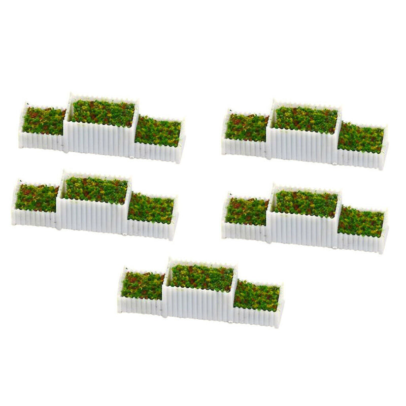 10 lot Plastic N Gauge 1/150 Flower Beds for Sandtable Parking Diorama