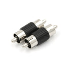 10PCS Straight AV RCA Male to Male Connectors Couplers Adapters FT