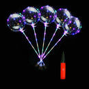 5pcs Colorful LED Light Balloon Latex Clear Round Flash String Decorations